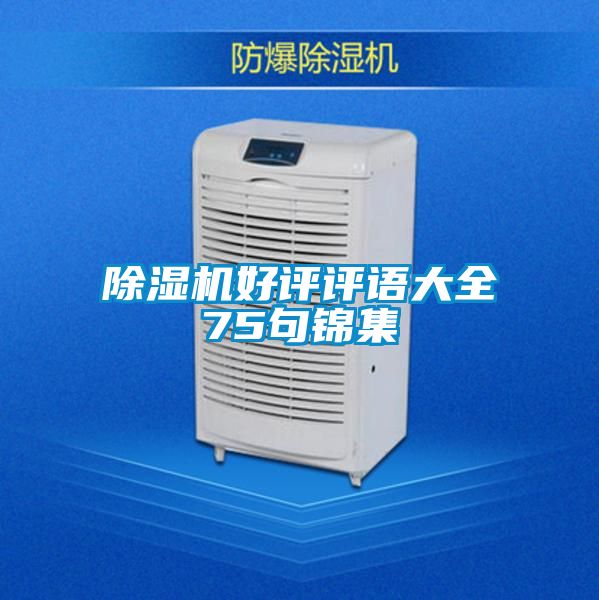 除湿机好评评语大全75句锦集