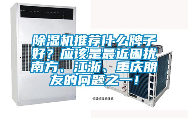 除湿机推荐什么牌子好？应该是最近困扰南方、江浙、重庆朋友的问题之一！