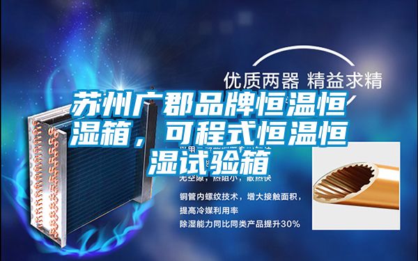 苏州广郡品牌恒温恒湿箱，可程式恒温恒湿试验箱
