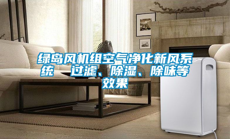 绿岛风机组空气净化新风系统  过滤、除湿、除味等效果
