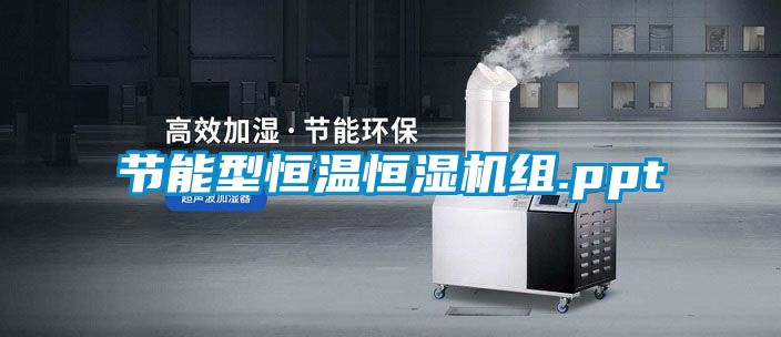 节能型恒温恒湿机组.ppt