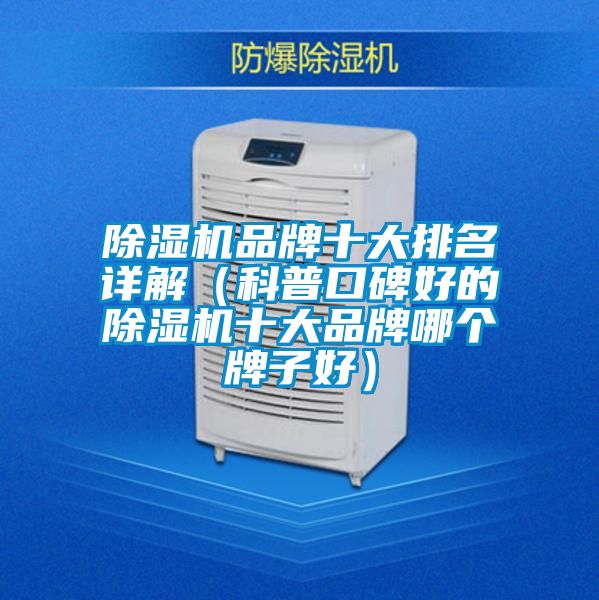 除湿机品牌十大排名详解（科普口碑好的除湿机十大品牌哪个牌子好）