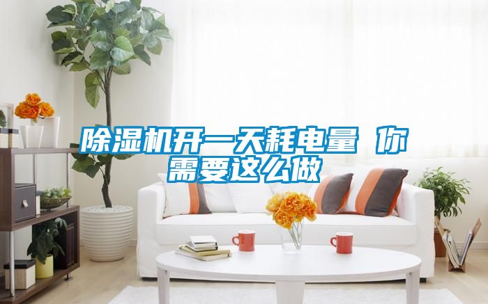 除湿机开一天耗电量 你需要这么做