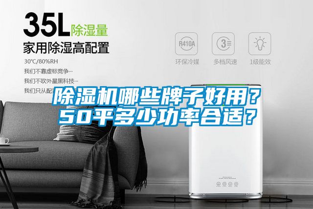 除湿机哪些牌子好用？50平多少功率合适？