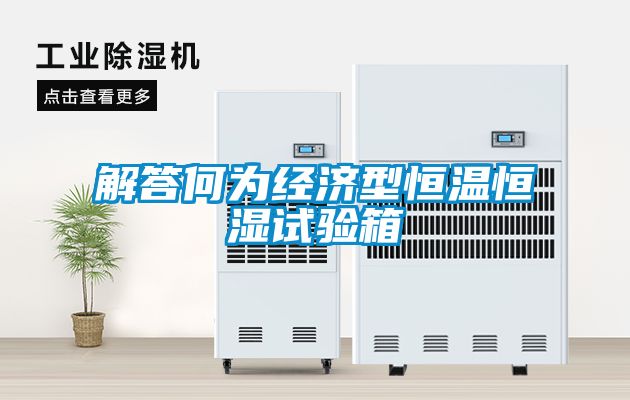 解答何为经济型恒温恒湿试验箱