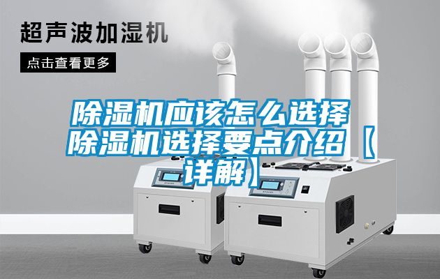 除湿机应该怎么选择 除湿机选择要点介绍【详解】