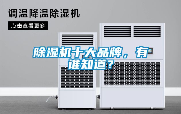 除湿机十大品牌，有谁知道？