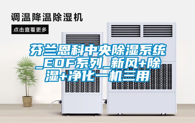 芬兰恩科中央除湿系统_EDF系列_新风+除湿+净化一机三用