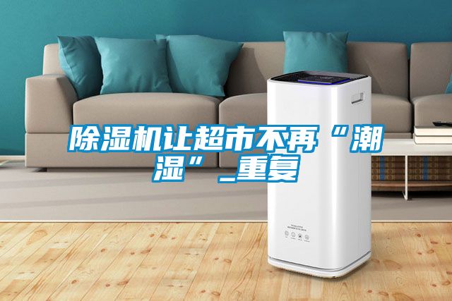 除湿机让超市不再“潮湿”_重复