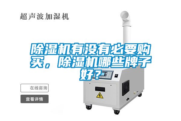 除湿机有没有必要购买，除湿机哪些牌子好？