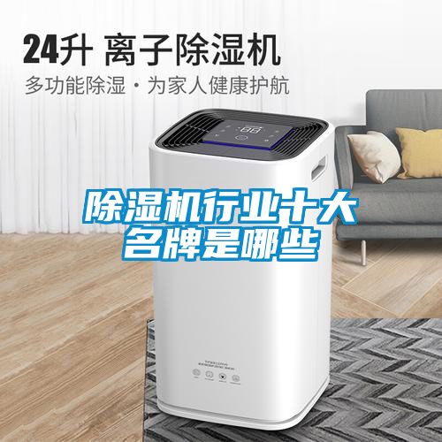 除湿机行业十大名牌是哪些