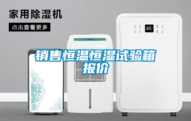 销售恒温恒湿试验箱报价