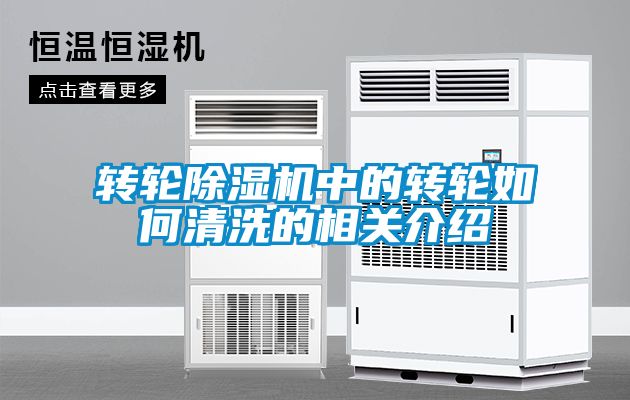 转轮除湿机中的转轮如何清洗的相关介绍