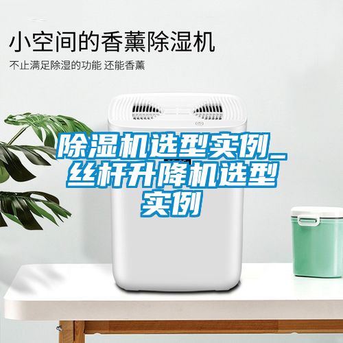 除湿机选型实例_丝杆升降机选型实例