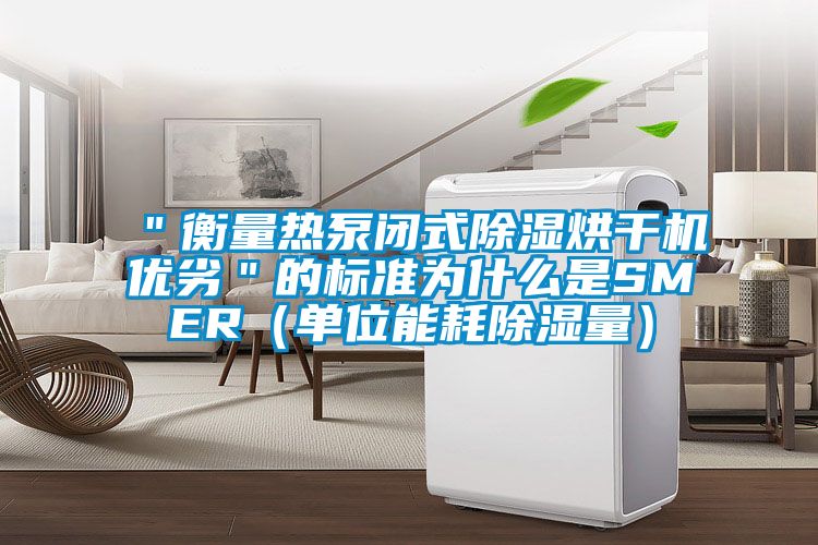 ＂衡量热泵闭式除湿烘干机优劣＂的标准为什么是SMER（单位能耗除湿量）