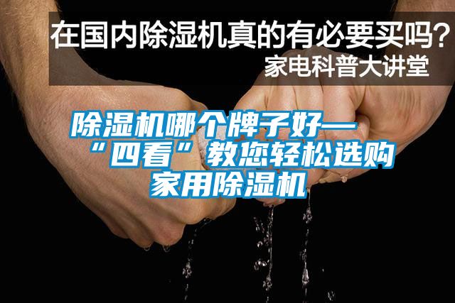 除湿机哪个牌子好—“四看”教您轻松选购家用除湿机