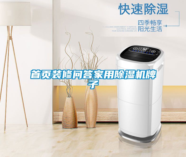 首页装修问答家用除湿机牌子